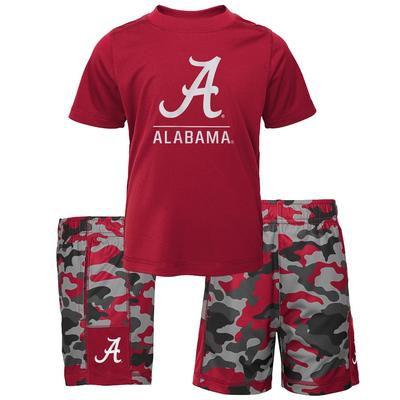 Alabama Gen2 Toddler Tee and Camo Short Set