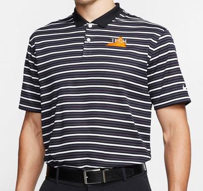 Virginia Tech Nike Golf Tech State Dry Victory Stripe Polo