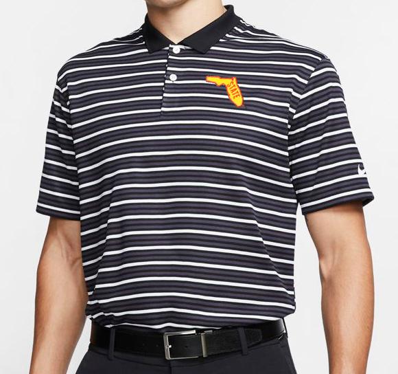 Fsu Florida State Nike Golf Alt Logo Dry Victory Stripe Polo Alumni Hall