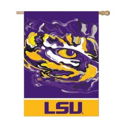 LSU Suede House Flag