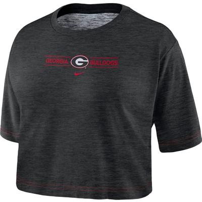Georgia Nike Women's Slub Crop Tee