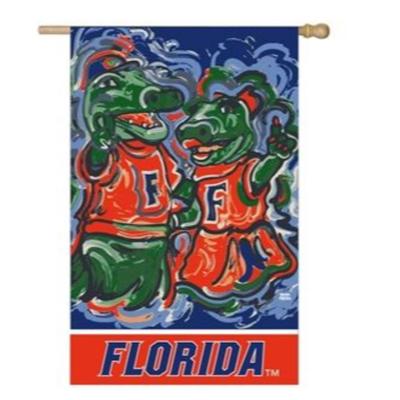 Florida Mascot Suede House Flag