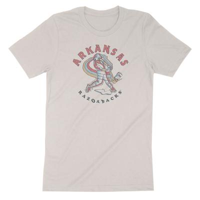 Arkansas Natural Threads Homer Baseball Tee
