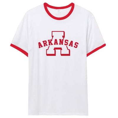 Arkansas Natural Threads Arch Ringer Tee