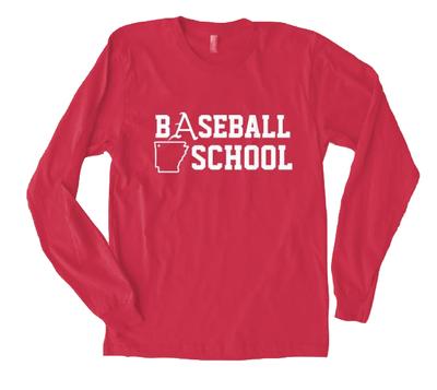 Natural Threads Baseball School Long Sleeve Tee