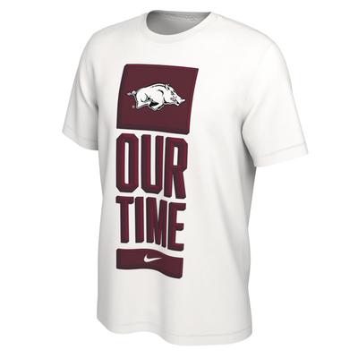 Arkansas Nike Our Time Bench Short Sleeve Tee