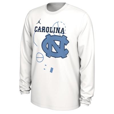 UNC Jordan Brand Bench Long Sleeve Tee