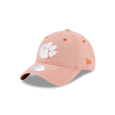 Clemson New Era Women's Preppy Stripe Adjustable Cap