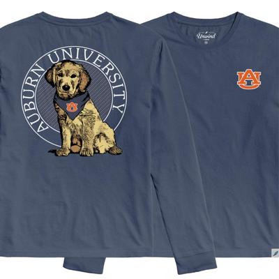 Auburn League Tumble Wash Rally Dog Long Sleeve Tee