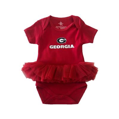 Georgia Wordmark Tutu Infant Onesie
