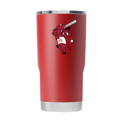 Arkansas 20 oz Ribby Logo Crimson Tumbler