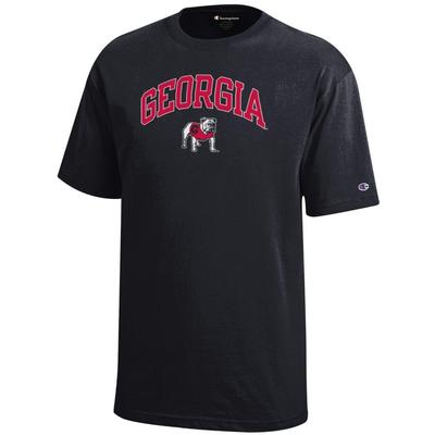 Georgia Champion YOUTH Arch Georgia Over Standing Dog Tee