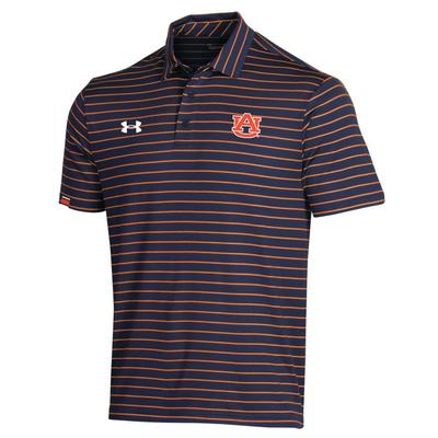 Auburn Under Armour Easy Stripe Polo