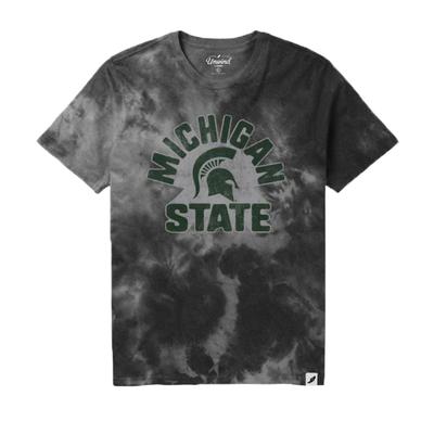 Michigan State League Retro Tie Dye Crew Tee Shirt