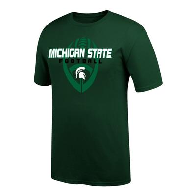 Michigan State Vertical Football Short Sleeve Tee