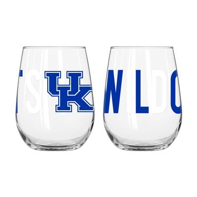 Kentucky Overtime Curved Beverage Glass