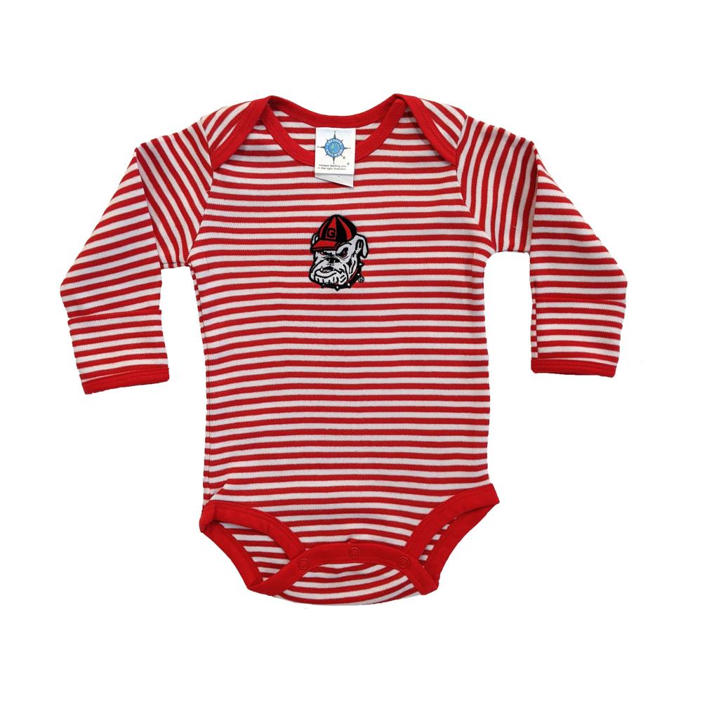Georgia Infant Dawghat Long Sleeve Onesie
