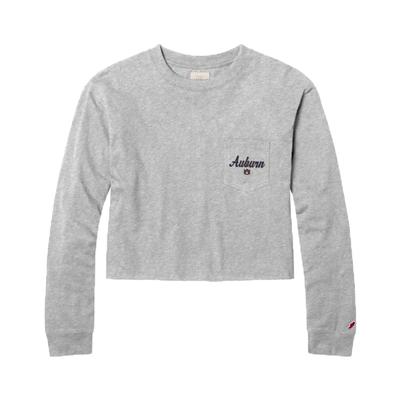 Auburn League Clothesline Long Sleeve Crop Top