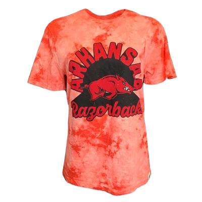 Arkansas League Retro Tie Dye Crew Tee Shirt