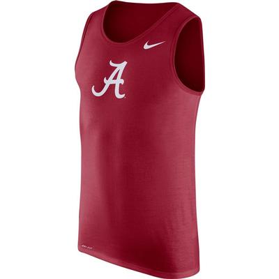 Alabama Nike Men's Dri-fit Cotton Logo Tank