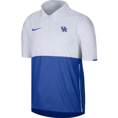 Kentucky Nike Men's Lightweight Coach Short Sleeve Jacket