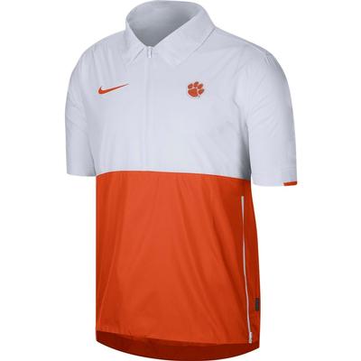 Clemson Nike Men's Lightweight Coach Short Sleeve Jacket
