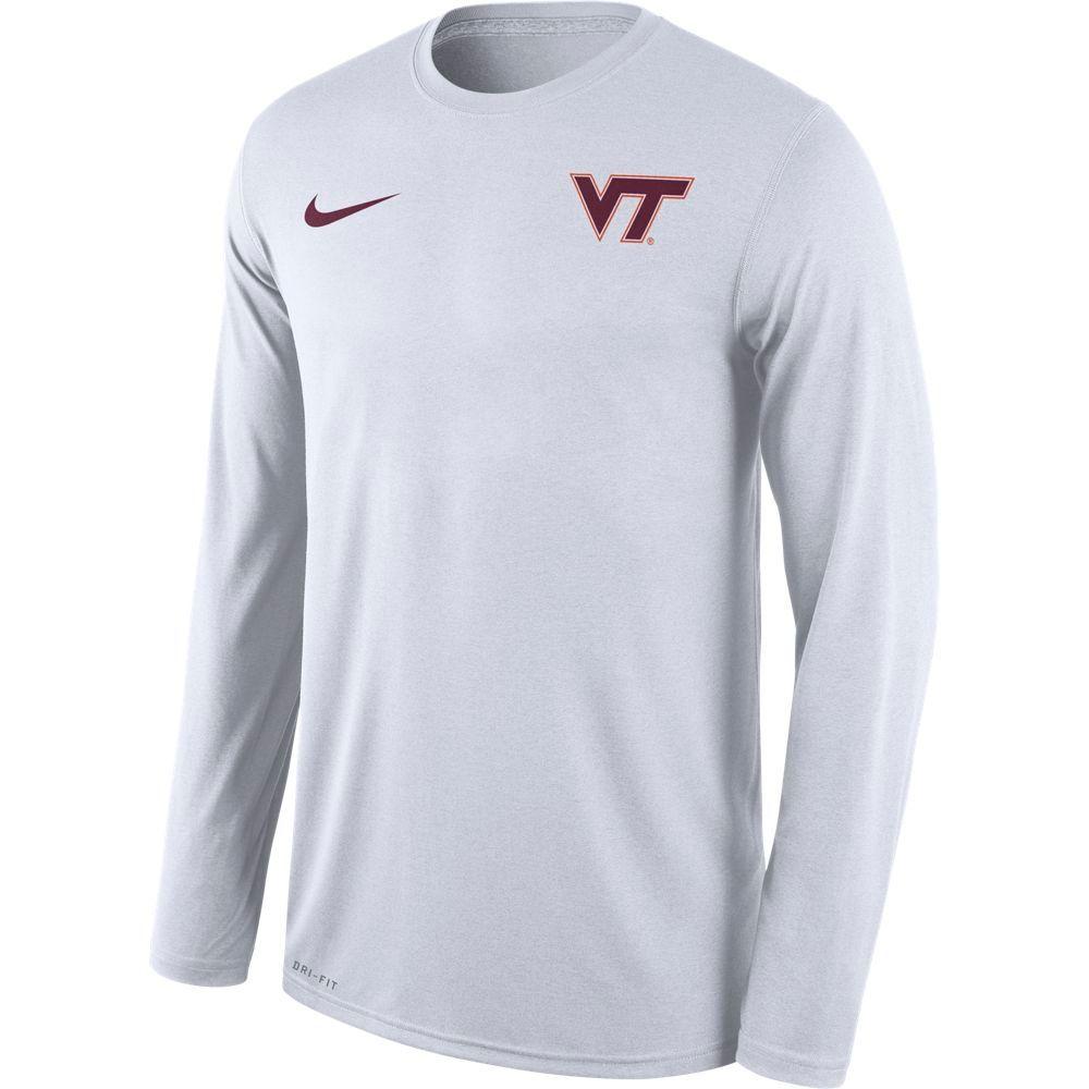 Nike Virginia Tech Hokies Womens Orange Logo Long Sleeve T-Shirt