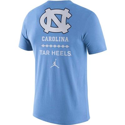 UNC Nike Men's Dri-fit Cotton DNA Tee