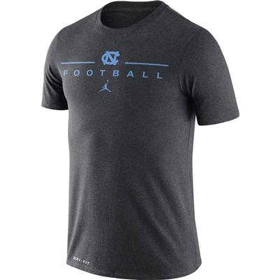 UNC Nike Men's Dri-fit Icon Football Word Tee