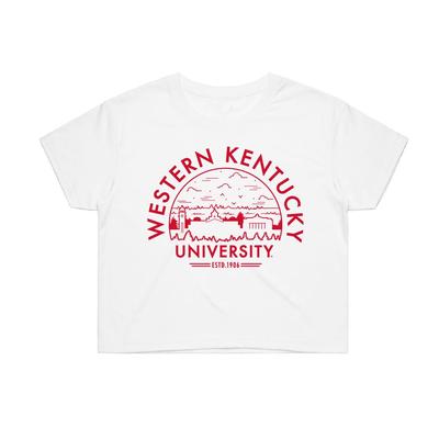 X-Large White//Red Old Varsity Brand NCAA Western Kentucky Hilltoppers Womens JRS Football T-Shirt