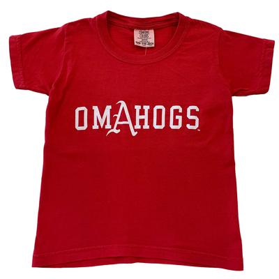 Arkansas Omahogs YOUTH Comfort Colors Tee