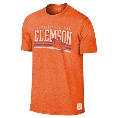 Clemson Retro Brand Mock Twist Tee