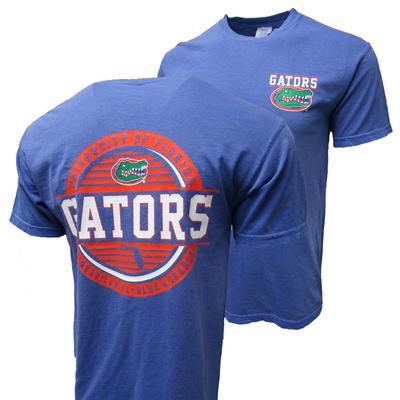 Florida Image One Striped Stamp Logo Comfort Color Tee