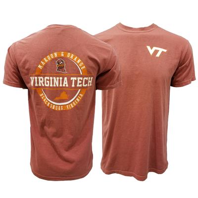 Virginia Tech Comfort Colors Stamped T-Shirt
