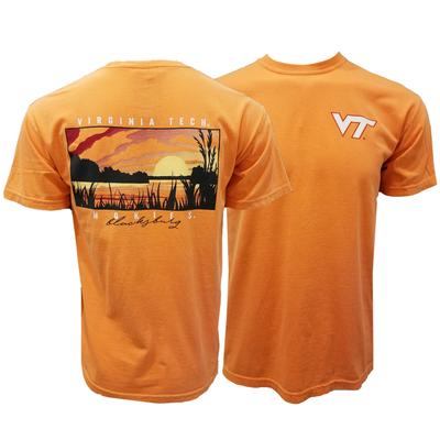 Virginia Tech Comfort Colors Lake Sunset T-Shirt