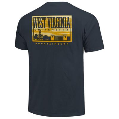 West Virginia Campus Skyline Comfort Colors Shirt
