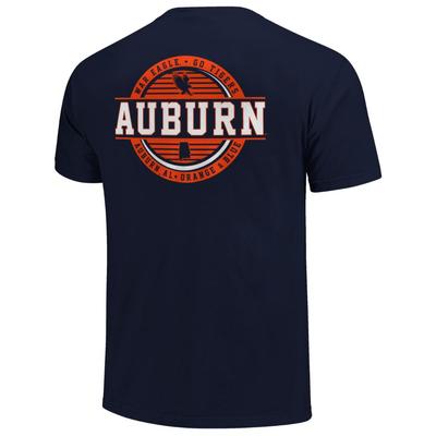Auburn Striped Stamp Comfort Colors Shirt