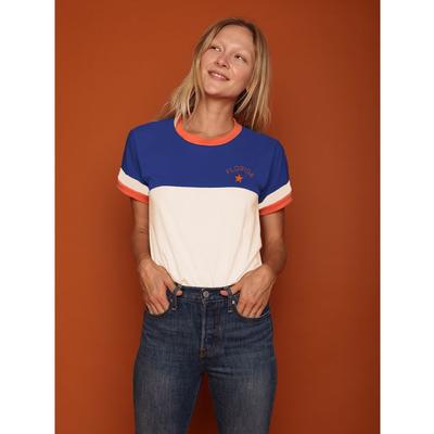 Florida Romy Colorblock Sleeve Stripe Ringer Tee