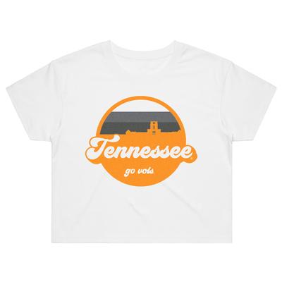 Tennessee Women's Groovy Circle Cropped Tee