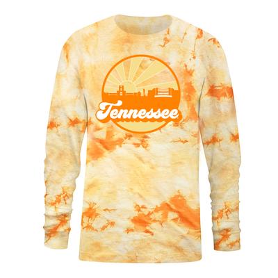 Tennessee Women's Tie Dye Crystal Wash Long Sleeve Tee