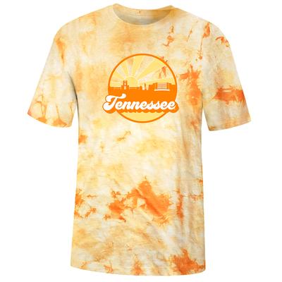 Tennessee Women's Far Out Tie Dye Crystal Wash Short Sleeve Tee