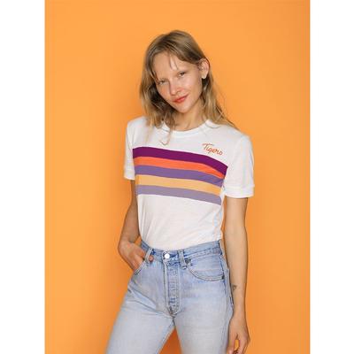 Clemson CAMP Collection Sun Valley 5 Stripe Sleeve Tee