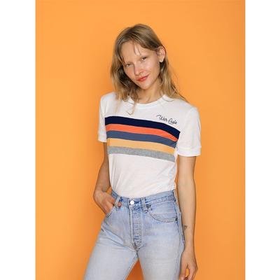 Auburn CAMP Collection Sun Valley 5 Stripe Sleeve Tee