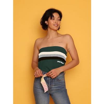Michigan State CAMP Collection Toni 3 Stripe Tube Top