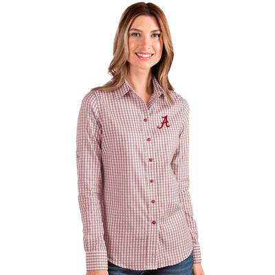 Alabama Antigua Women's Structure Gingham Woven Top