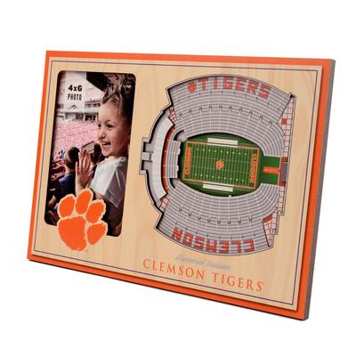 Clemson 3D Stadium Views Picture Frame