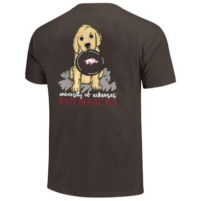 Arkansas Youth Girl Frisbee Puppy Tee