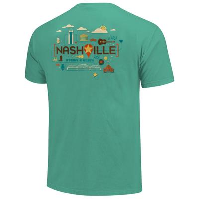 Men's Nashville Location Comfort Colors Tee