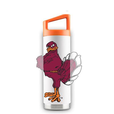 Virginia Tech 16 oz White Oversized Mascot Bottle