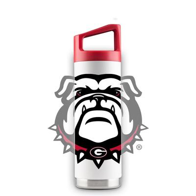 Georgia 16 oz White Oversized Mascot Bottle